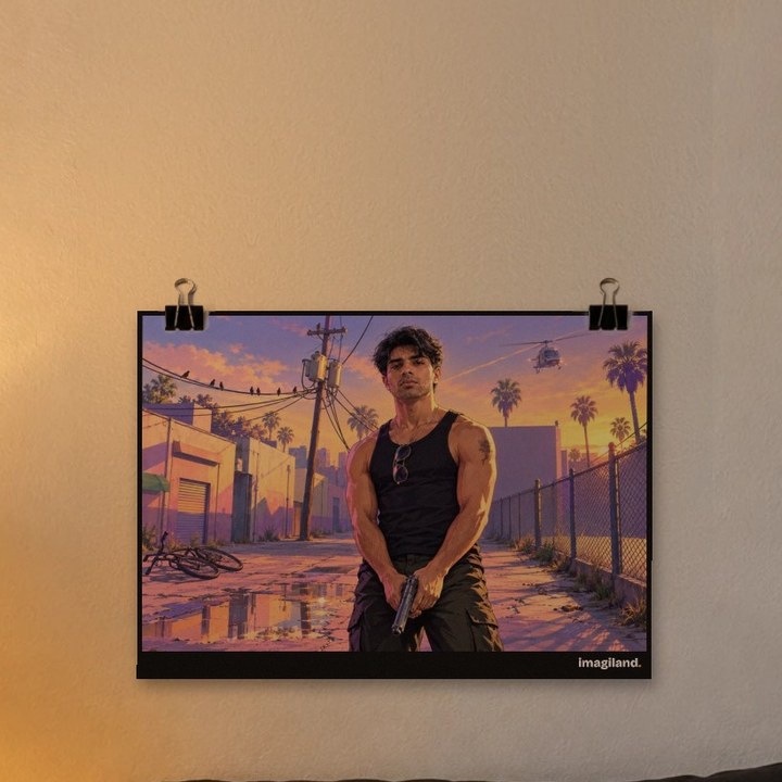 Poster with a picture on it